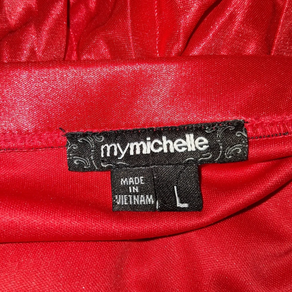 My Michelle Women Size L Red Maxi Dress with Black Straps - Picture 2 of 16